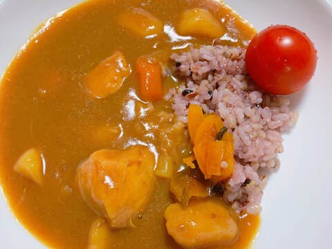 「電子レンジで簡単｣❗チキンカレー